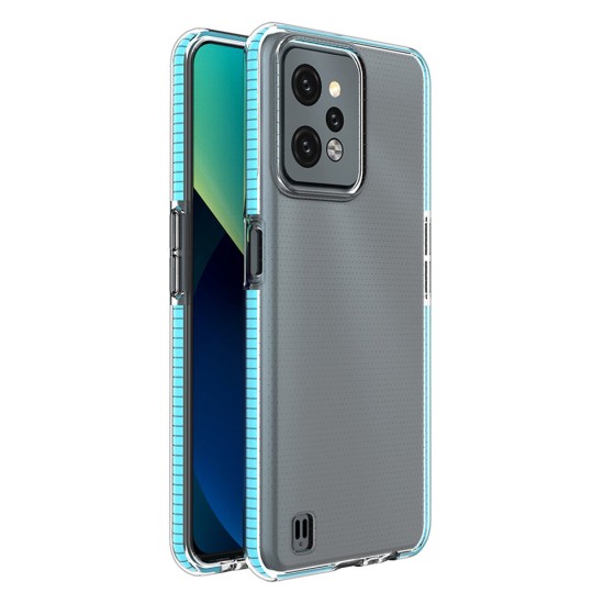 Spring Case for Realme C31 silicone cover with frame light blue Spring Case for Realme C31 silicone cover with frame light blue