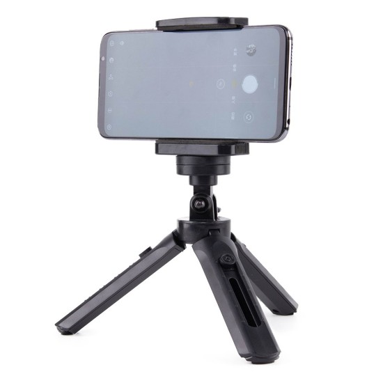 Mini tripod selfie stick holder for phone camera GoPro 16 - 21 cm black Mini tripod selfie stick holder for phone camera GoPro 16 - 21 cm black