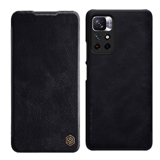 Nillkin Qin Case Flip Case for Xiaomi Redmi Note 11T 5G / 11S 5G / 11 5G (China) / Poco M4 Pro 5G - Black Nillkin Qin Case Flip Case for Xiaomi Redmi Note 11T 5G / 11S 5G / 11 5G (China) / Poco M4 Pro 5G - Black