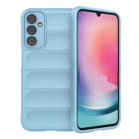 Magic Shield Case for Samsung Galaxy A24 4G flexible armored cover light blue Magic Shield Case for Samsung Galaxy A24 4G flexible armored cover light blue