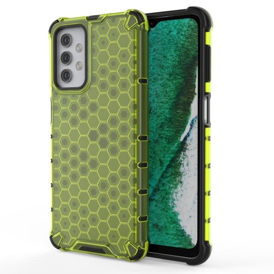Honeycomb Case armor cover with TPU Bumper for Samsung Galaxy A32 5G green Honeycomb Case armor cover with TPU Bumper for Samsung Galaxy A32 5G green