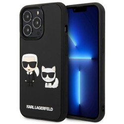 Karl Lagerfeld KLHCP13L3DRKCK iPhone 13 Pro / 13 6.1" black/black hardcase Karl&amp;amp;Choupette Ikonik 3D