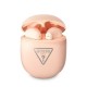 Guess GUTWST82TRP TWS Bluetooth headphones + docking station pink/pink Triangle Logo Guess GUTWST82TRP TWS Bluetooth headphones + docking station pink/pink Triangle Logo