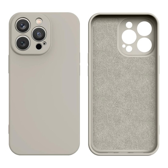 Silicone case iPhone 14 Plus silicone cover beige Silicone case iPhone 14 Plus silicone cover beige