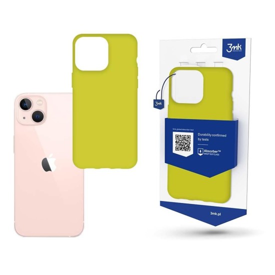Case for iPhone 14 from the 3mk Matt Case series - lime green Case for iPhone 14 from the 3mk Matt Case series - lime green