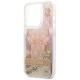 Guess GUHCP14LLFLSD iPhone 14 Pro 6.1" gold/gold hardcase Paisley Liquid Glitter