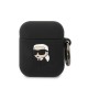 Karl Lagerfeld KLA2RUNIKK AirPods 1/2 cover black/black Silicone Karl Head 3D Karl Lagerfeld KLA2RUNIKK AirPods 1/2 cover black/black Silicone Karl Head 3D