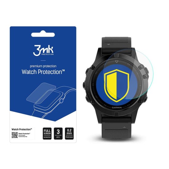 Garmin Fenix 5 47 mm - 3mk Watch Protection™ v. FlexibleGlass Lite Garmin Fenix 5 47 mm - 3mk Watch Protection™ v. FlexibleGlass Lite