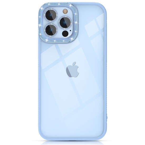 Kingxbar Sparkle Series case iPhone 13 Pro with crystals back cover blue Kingxbar Sparkle Series case iPhone 13 Pro with crystals back cover blue