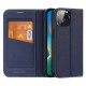 Dux Ducis Skin X2 case for iPhone 14 Pro Max case with magnetic flap blue Dux Ducis Skin X2 case for iPhone 14 Pro Max case with magnetic flap blue
