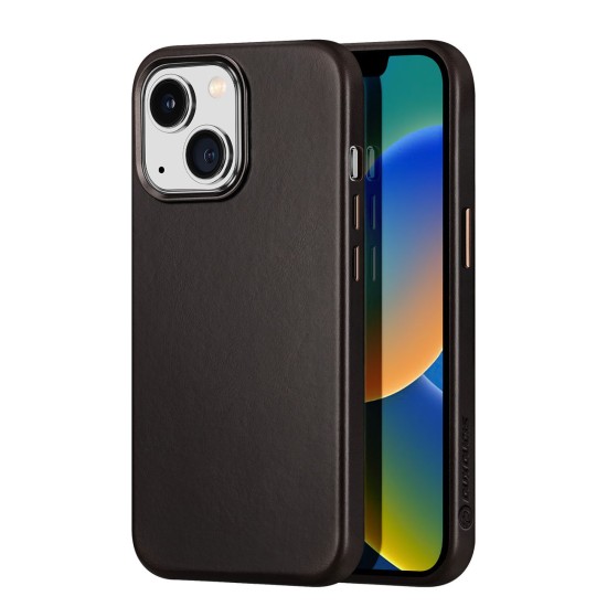 Dux Ducis Naples Case for iPhone 14 Plus Leather Cover (MagSafe Compatible) Dark Brown Dux Ducis Naples Case for iPhone 14 Plus Leather Cover (MagSafe Compatible) Dark Brown