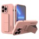 Wozinsky Kickstand Case iPhone 13 Pro Silicone Case with Stand Pink Wozinsky Kickstand Case iPhone 13 Pro Silicone Case with Stand Pink