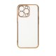Lighting Color Case for Xiaomi Redmi Note 11 Pro gel cover with gold frame white Lighting Color Case for Xiaomi Redmi Note 11 Pro gel cover with gold frame white