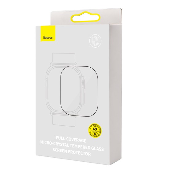 Baseus tempered glass for Apple Watch Ultra 49mm transparent + cleaning kit Baseus tempered glass for Apple Watch Ultra 49mm transparent + cleaning kit