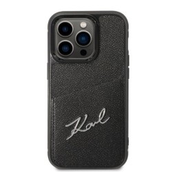 Karl Lagerfeld KLHCP14LCSSK iPhone 14 Pro 6.1" hardcase black/black Signature Logo Cardslot
