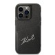 Karl Lagerfeld KLHCP14LCSSK iPhone 14 Pro 6.1" hardcase black/black Signature Logo Cardslot Karl Lagerfeld KLHCP14LCSSK iPhone 14 Pro 6.1" hardcase black/black Signature Logo Cardslot