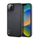 Dux Ducis Fino case cover nylon covered iPhone 14 Plus black Dux Ducis Fino case cover nylon covered iPhone 14 Plus black