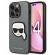 Karl Lagerfeld Saffiano Karl's Head Patch case for iPhone 14 Pro Max - silver Karl Lagerfeld Saffiano Karl's Head Patch case for iPhone 14 Pro Max - silver