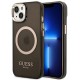 Guess GUHMP14SHTCMK iPhone 14 6.1" black/black hard case Gold Outline Translucent MagSafe Guess GUHMP14SHTCMK iPhone 14 6.1" black/black hard case Gold Outline Translucent MagSafe