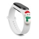 Strap Xmas for Xiaomi Mi Band 3 / 4 Christmas Silicone Strap Bracelet with Snowman - White Strap Xmas for Xiaomi Mi Band 3 / 4 Christmas Silicone Strap Bracelet with Snowman - White