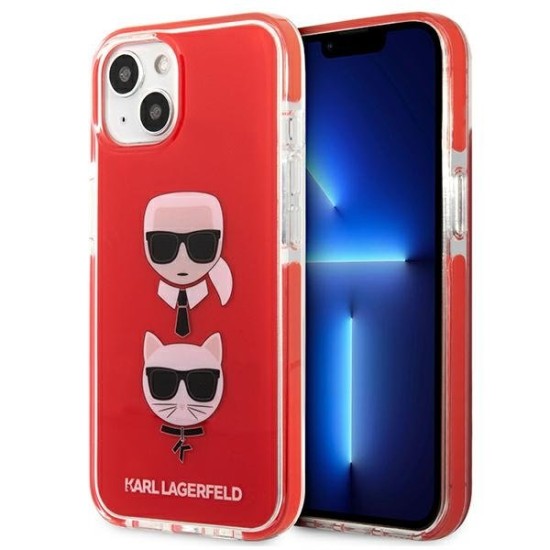 Karl Lagerfeld Karl&amp;amp;Choupette Head Case for iPhone 13 mini - Red