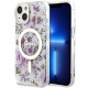 Guess GUHMP14MHCFWST iPhone 14 Plus 6.7" transparent hardcase Flower MagSafe Guess GUHMP14MHCFWST iPhone 14 Plus 6.7" transparent hardcase Flower MagSafe