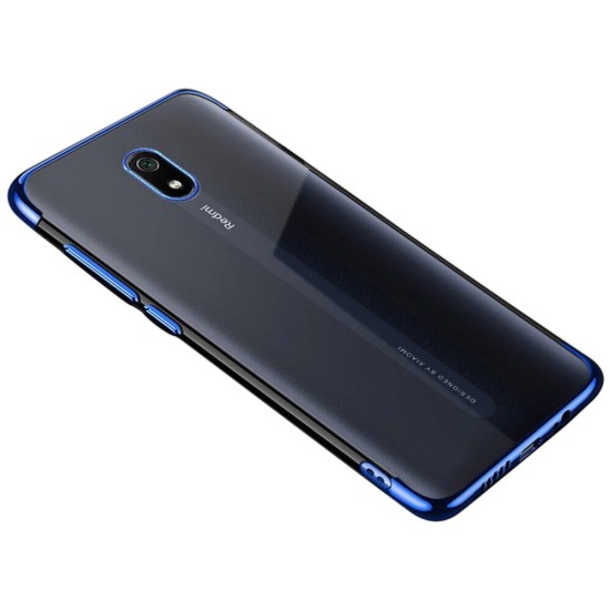 Clear Color Case Gel TPU Electroplating frame Cover for Xiaomi Redmi 8A blue Clear Color Case Gel TPU Electroplating frame Cover for Xiaomi Redmi 8A blue