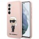 Karl Lagerfeld KLHCS23MSNIKBCP S23+ S916 hardcase pink/pink Silicone Ikonik Karl Lagerfeld KLHCS23MSNIKBCP S23+ S916 hardcase pink/pink Silicone Ikonik