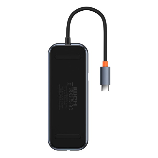 Baseus AcmeJoy HUB 8-Port USB-C to 1xHDMI / 2xUSB-A 3.0 / 1xUSB-A 2.0 / 1xUSB-C PD&Data / 1xRJ45 / 1xSD/TF dark gray Baseus AcmeJoy HUB 8-Port USB-C to 1xHDMI / 2xUSB-A 3.0 / 1xUSB-A 2.0 / 1xUSB-C PD&Data / 1xRJ45 / 1xSD/TF dark gray