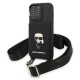 Karl Lagerfeld KLHCP13XSAIPCK iPhone 13 Pro Max 6.7" hardcase black/black Saffiano Metal Ikonik