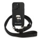 Karl Lagerfeld KLHCP13XSAIPCK iPhone 13 Pro Max 6.7" hardcase black/black Saffiano Metal Ikonik