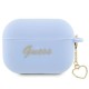 Guess GUAP2LSCHSB AirPods Pro 2 cover blue/blue Silicone Charm Heart Collection