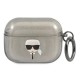 Karl Lagerfeld Glitter Karl&amp;#39;s Head Case for AirPods Pro - Black