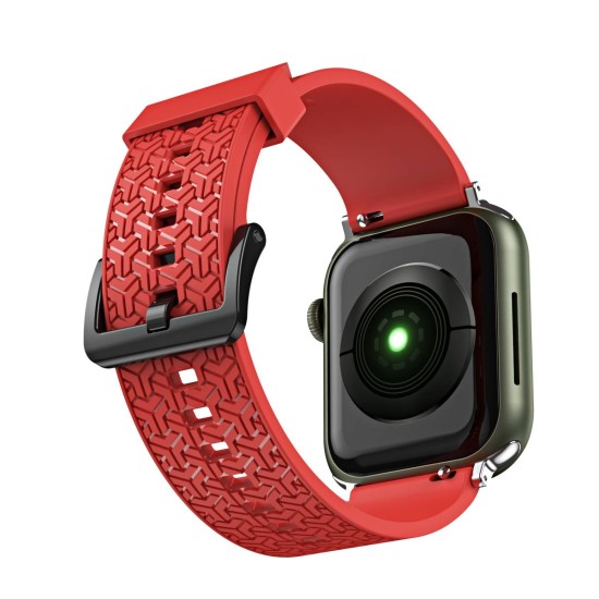 Watch Strap Y Watchband Bracelet for Apple Watch 42 / 44 / 45 mm - Red Watch Strap Y Watchband Bracelet for Apple Watch 42 / 44 / 45 mm - Red