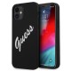 Guess GUHCP12SLSVSBW iPhone 12 mini 5.4" black and white hardcase Silicone Vintage Guess GUHCP12SLSVSBW iPhone 12 mini 5.4" black and white hardcase Silicone Vintage