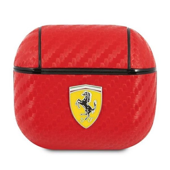 Ferrari FESA3CARE AirPods 3 cover red/red On Track PU Carbon Ferrari FESA3CARE AirPods 3 cover red/red On Track PU Carbon