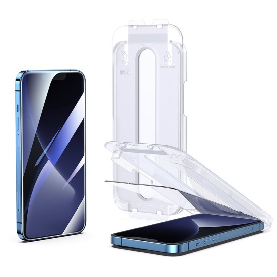 Joyroom Easy Fit Full Screen tempered glass with mounting rack for iPhone 14 Plus (6.7 ") (JR-DH11) Joyroom Easy Fit Full Screen tempered glass with mounting rack for iPhone 14 Plus (6.7 ") (JR-DH11)