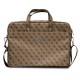 Guess Saffiano 4G Triangle Logo bag for a 16'' laptop - brown Guess Saffiano 4G Triangle Logo bag for a 16'' laptop - brown