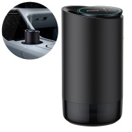 Baseus car diffuser atomizer car air freshener for drink holder black with a set of fragrances (white tea / juicy peach) + 1m USB-C power cable