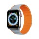 Magnetic Apple Watch SE, 9, 8, 7, 6, 5, 4, 3, 2, 1 (41, 40, 38 mm) Dux Ducis Strap (LD Version) - gray-orange Magnetic Apple Watch SE, 9, 8, 7, 6, 5, 4, 3, 2, 1 (41, 40, 38 mm) Dux Ducis Strap (LD Version) - gray-orange
