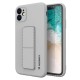 Wozinsky Kickstand Case silicone case with stand Samsung Galaxy A72 4G case gray Wozinsky Kickstand Case silicone case with stand Samsung Galaxy A72 4G case gray