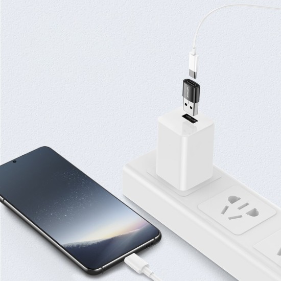 JOYROOM adapter from USB Type C (female) to USB (male) black (S-H152 Black) JOYROOM adapter from USB Type C (female) to USB (male) black (S-H152 Black)