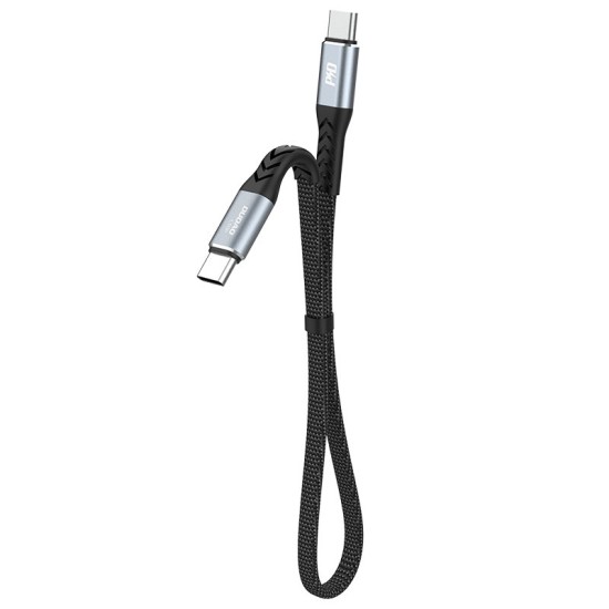 Dudao L10C USB-C - USB-C PD cable 100W 5A 0.23m - black Dudao L10C USB-C - USB-C PD cable 100W 5A 0.23m - black