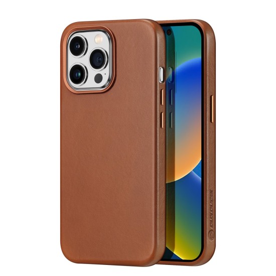 Dux Ducis Naples case for iPhone 14 Pro magnetic leather case MagSafe brown Dux Ducis Naples case for iPhone 14 Pro magnetic leather case MagSafe brown