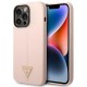 Guess GUHCP14LSLTGP iPhone 14 Pro 6.1" pink/pink hardcase Silicone Triangle Guess GUHCP14LSLTGP iPhone 14 Pro 6.1" pink/pink hardcase Silicone Triangle