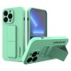 Wozinsky Kickstand Case iPhone 13 Pro Silicone Case with Stand Mint Wozinsky Kickstand Case iPhone 13 Pro Silicone Case with Stand Mint