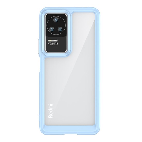 Outer Space Case for Xiaomi Poco F4 5G cover with a flexible frame blue Outer Space Case for Xiaomi Poco F4 5G cover with a flexible frame blue