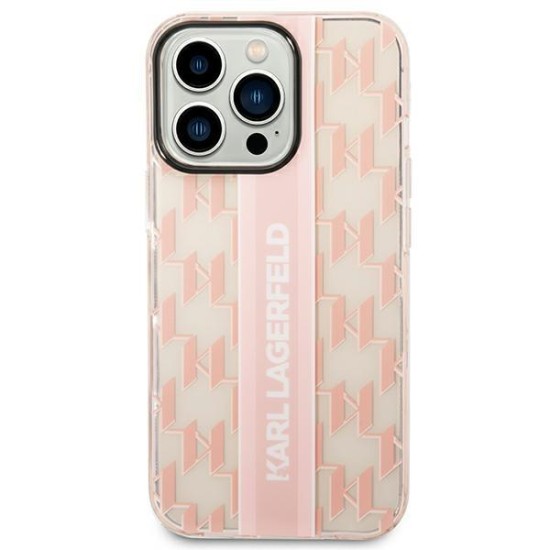 Karl Lagerfeld KLHCP14XHKLSPCP iPhone 14 Pro Max 6.7 "hardcase pink / pink Mono Vertical Stripe Karl Lagerfeld KLHCP14XHKLSPCP iPhone 14 Pro Max 6.7 "hardcase pink / pink Mono Vertical Stripe
