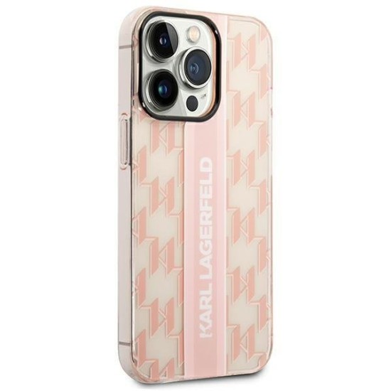 Karl Lagerfeld KLHCP14XHKLSPCP iPhone 14 Pro Max 6.7 "hardcase pink / pink Mono Vertical Stripe Karl Lagerfeld KLHCP14XHKLSPCP iPhone 14 Pro Max 6.7 "hardcase pink / pink Mono Vertical Stripe
