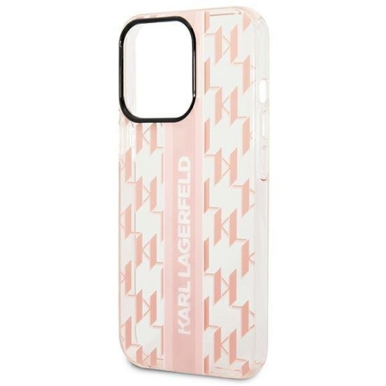 Karl Lagerfeld KLHCP14XHKLSPCP iPhone 14 Pro Max 6.7 "hardcase pink / pink Mono Vertical Stripe Karl Lagerfeld KLHCP14XHKLSPCP iPhone 14 Pro Max 6.7 "hardcase pink / pink Mono Vertical Stripe